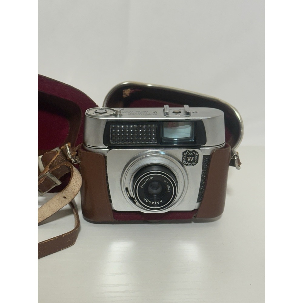 vintage Wittnauer Automaton 35mm film camera With Case untested